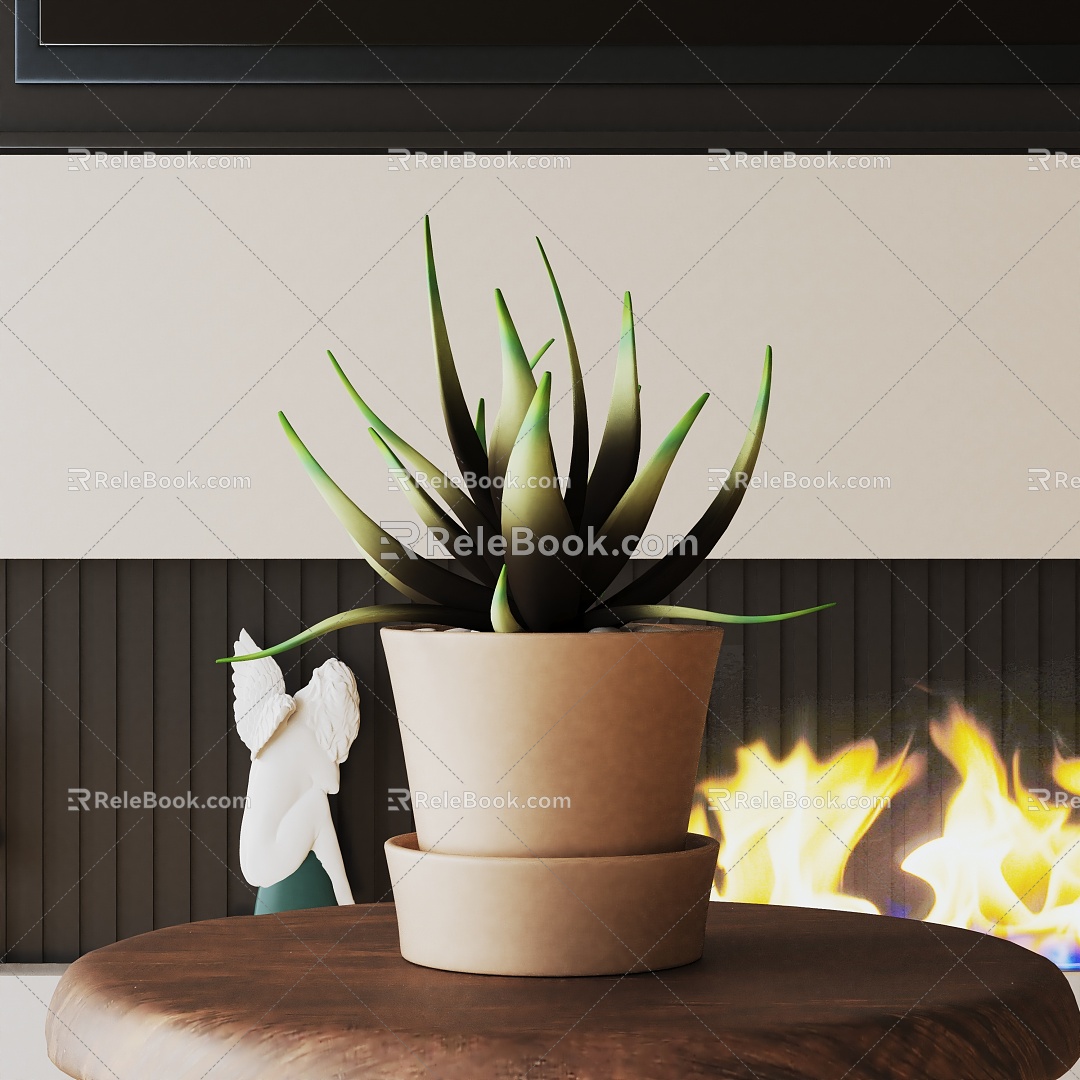 Modern Potted Plant 3d model