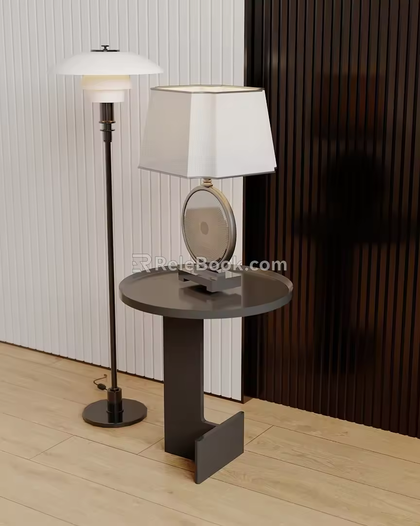 Table lamp table lamp side 3d model