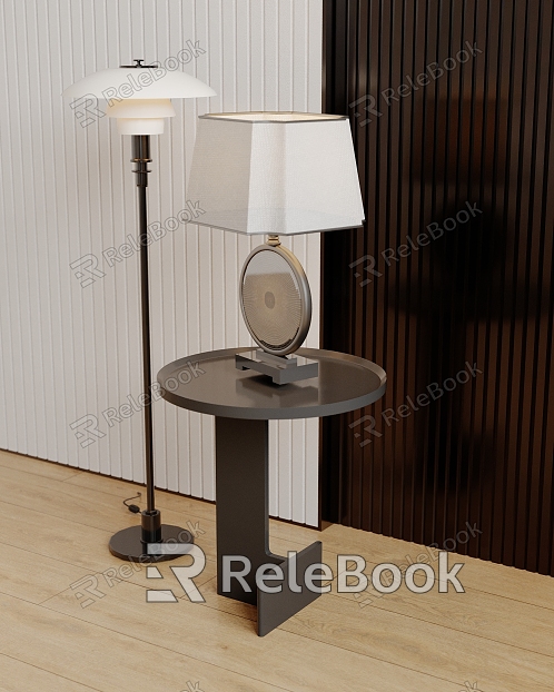 Table lamp table lamp side model