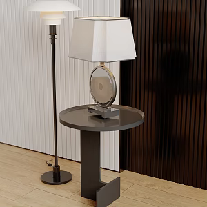 Table lamp table lamp side 3d model