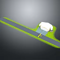 Modern Space Launch Facility With Runway Building And Green Surrounding Area