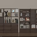 Elegant Wooden Bookshelf with Multiple Shelves Books Decorative Items and Storage Space