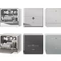 Stylish Modern Kitchen Appliances Featuring Dishwashers In Various Colors And Designs