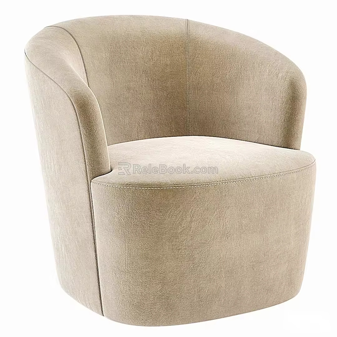 Modern Single Sofa 3d model