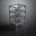 Industrial Metal Storage Rack With Multi Tier Shelves For Equipment