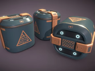 Science Fiction Explosives Science Fiction Explosives Explosive Box Explosives Dangerous Goods Contraband Biochemical Weapons Science Fiction Weapons Low Face Number Low Model Simple Model Video Level 3d model