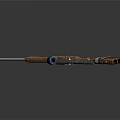 Vintage Bolt Action Rifle With Wooden Stock Silver Barrel And Ammunition Shells On Dark Surface