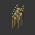 Minimalist Wooden Furniture With Multi Tier Storage Structure And Light Color