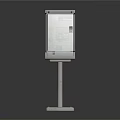 Sturdy Equipment Enclosure With Transparent Protective Cover And Green Control Panel On Stand