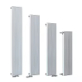 Various Colored Vertical Heating Radiators in Black Grey White and Brown