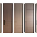 Modern Stylish Swing Doors With Various Panel Designs And Wooden Finishes For Home Interior