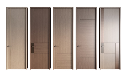 Light Luxury Room Door Combination Door Top Door Bedroom Door Wooden Door 3d model