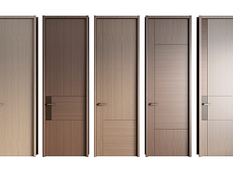 Light Luxury Room Door Combination Door Top Door Bedroom Door Wooden Door 3d model