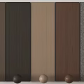 Stylish Decorative Wall Panels with Various Colors Textures and Display Balls 3d model