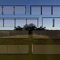 Modern Glass Railings With Metal Frames For Outdoor Balcony And Garden View