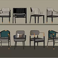Stylish Modern Dining Chairs With Diverse Designs Comfortable Seats And Metal Accents For Home