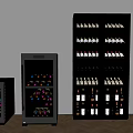 Modern Wine Cabinet Red Wine Cabinet Constant Temperature Glass Red Wine Cabinet Seamless Embedded Red Wine Cabinet 3d model