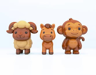 Twelve Zodiac Moe Pet Air Model US Chen Commercial Pet Activities Rat Ox Tiger Rabbit Dragon Snake Horse Sheep Monkey Chicken Dog Pig 3d model