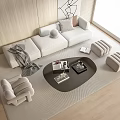 Modern Sofa Coffee Table Combination Sofa Coffee Table 3d model