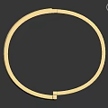 Gold Diamond Studded Bracelet With Simple Elegant Design And Shiny Metallic Finish