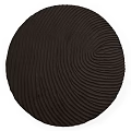 Square Carpet With Wavy Texture And White Dark Brown Color Options 3d model
