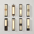 Chinese Style Wall Lamps With Traditional Patterns And Classic Design Elements 3d model