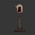 Ornate Decorative Mailbox With Mail Lettering And Flower Adorned Base Stand