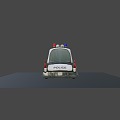 Cartoon Police Car 3d model