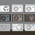 Modern air conditioner external unit 3d model