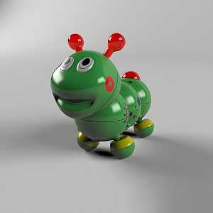 Caterpillar Doll Toy 3d model