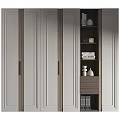 Modern Decorative Cabinet Interior Design With Wooden Doors Drawers And Shelves For Decorative Items