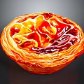 Golden Brown Egg Tart With Flaky Pastry Crust And Creamy Custard Filling