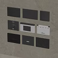 Modern Bathroom Accessories Various Control Panels In Black And White Designs