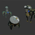 Three Robotic Creatures Featuring Spider Like Dog Shaped And Circular Legged Mechanical Designs