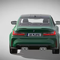 Green BMW Sedan With Sporty Design Black Roof And Alloy Wheels