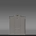 Ornate White Classic Wardrobe With Carved Details Drawers And Decorative Doors European Traditional Design
