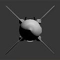 Military Missile Design Featuring White Body Tail Fins And Yellow Black Markings