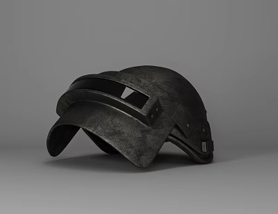 Black Tactical Helmet With Textured Surface And Face Shield Design 3d model Black Tactical Helmet With Textured Surface And Face Shield Design 3d model