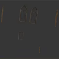 Arched Household Windows In Various Sizes For Home Decoration And Classic Design