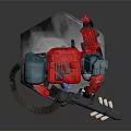 INDUSTRIAL LOFT ROBOT MACHINE WARRIOR MACHINE WARRIOR BATTLE ROBOT 3d model