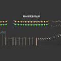 Commercial Street Decorative Lights With Colorful Flag String And Hanging Outdoor Illumination