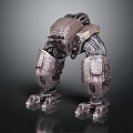 Detailed Intricate Mechanical Creature with Robotic Limbs and Metallic Armor Plates
