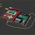 Game machine home game machine Nintendo game machine old game machine old game machine handle 3d model