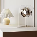 Modern Minimalist Table Lamp Pleated Atmosphere Lamp Art Table Lamp 3d model
