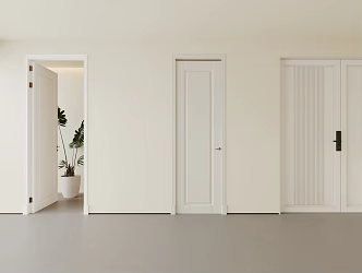 American Wooden Door Room Door Interior Door Entry Door Security Door Single Door 3d model
