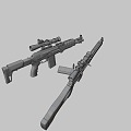 Sniper Rifle 3d model