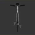 Sleek Modern Bicycle With Silver Frame Black Seat And Reflective Surface