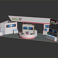 Modern Exhibition Computer Exhibition Hall Computer Business Hall Computer Peripherals 3d model