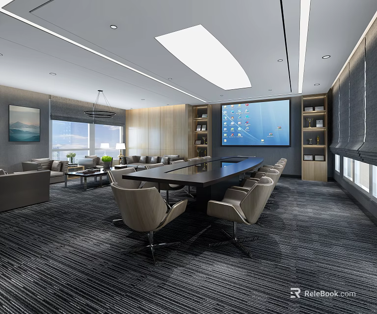 Modern Shower Sauna Interior With Open Design And Comfortable Relaxation Facilities 3d model