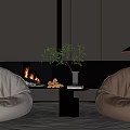 Modern Lazy Sofa 3d model